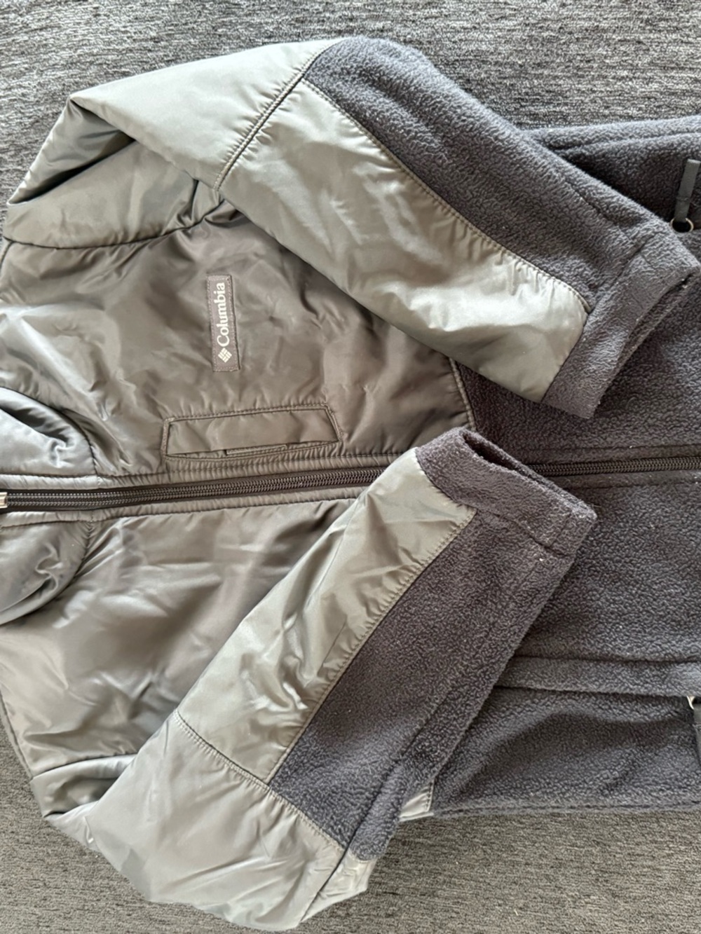 Columbia Kids Gray Puffer-Fleece Jacket